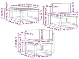 Outdoor Sofa Set 10 pcs Natural Solid Acacia Wood 3385550