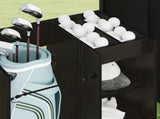 Golf Cabinet with Wheel Plain Black Oak 65 x 45 x 98 cm 899448