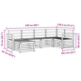 Sectional Sofa Set 6 pcs Natural 3375089