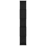 Book Cabinet Black Oak 70 x 24 x 161 cm Engineered Wood 879669