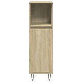 Bathroom Cabinet Sonoma Oak 30x30x100 cm Engineered Wood 849671