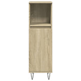 ZNTS Bathroom Cabinet Sonoma Oak 30x30x100 cm Engineered Wood 849671