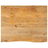 Table Top Live Edge 100x80x3.8 cm Solid Wood Mango 370508