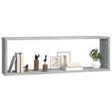 Wall Cube Shelves 4 pcs Grey Sonoma 80x15x26.5 cm Engineered Wood 815919
