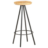 Bar Stools 2 pcs Rough Mango Wood 286614