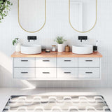 Bathroom Countertop Light Brown 180x50xcm Treated Solid Wood 3156165