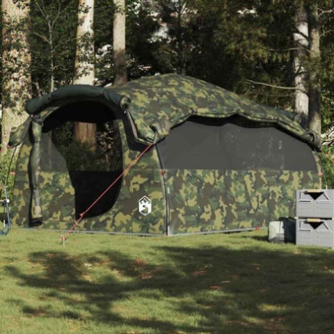 ZNTS Family Tent Tunnel 6-Person Camouflage Waterproof 4009577