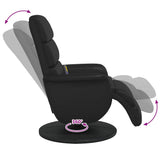 Massage Recliner Chair Black 71 x 98 x 106 cm Faux Leather 42018601