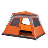 Family Tent Dome 6-Person Grey and Orange Quick Release 4004235