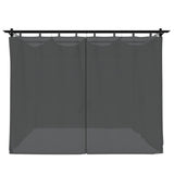 Gazebo with Curtains Anthracite 3x3 m Steel 4003918