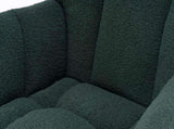 Mid Century Modern Teddy Fabric Tufted Upholstered Rocking Chair Padded Seat For Living Room W139760757