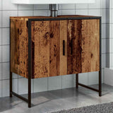 Bathroom Sink Cabinet Old Wood 60x33x60 cm Engineered Wood 857702