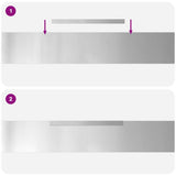 Lawn Edging 4 pcs Silver 450 x 0.05 x 15 cm Galvanised Steel 868025