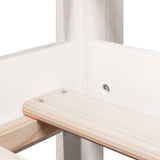 High Sleeper Bed without Mattress White 90x200 cm Solid Wood Pine 3282133