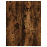 Wall Mounted Cabinet Smoked Oak 69.5x34x90 cm 828417