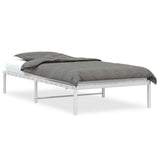 Metal Bed Frame without Mattress White 100x190cm 373667