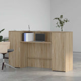 Reception Desk Sonoma Oak 180x50x103.5 cm Engineered Wood 3324207
