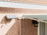 Retractable Awning Green and White 450 x 300 cm 3331068