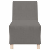 Modular Sofa Unit Armless 2 pcs Light Grey 55 x 74 x 82 cm 3399776