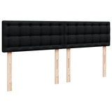 ZNTS Box Spring Bed with Mattress Black 180x200 cm Fabric 3285983