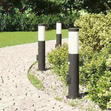 Bollard Lights with Sensor&Outlet 3pcs 50 cm Stainless Steel IP44 4006042