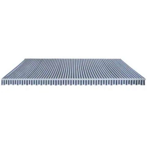 ZNTS Folding Awning Manual Operated 600 cm Blue/White 276352