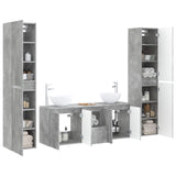 Bathroom Furniture Set 5 pcs Concrete Grey 33 x 34.5 x 160 cm 3406026