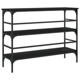 Console Table Black 100x32x75 cm Engineered Wood 839048