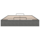 Ottoman Bed Frame Dark Grey Queen Size Velvet 3403075