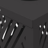 Solar LED Pathway Light 2 pcs Black Cold Rolled Steel 879723