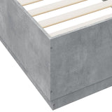 Bed Frame without Mattress Concrete Grey 90x200 cm 3209726