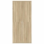 Shoe Cabinet with Door Brown 80 x 39 x 180 cm Engineered wood 3333868