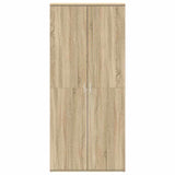 Shoe Cabinet with Door Brown 80 x 39 x 180 cm Engineered wood 3333868