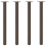 ZNTS Coffee Table Legs 4 pcs Natural Steel 72-74 cm Steel 4012459