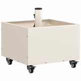 Parasol Base with Planter White 45 x 45 x 45 cm Steel 42010369