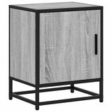 Bedside Cabinets 2 pcs Grey Sonoma 40x31x50 cm Engineered Wood and Metal 848716