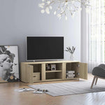 TV Cabinet Sonoma Oak 120x34x37 cm Engineered Wood 801164
