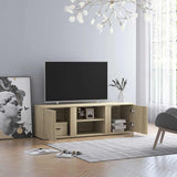 TV Cabinet Sonoma Oak 120x34x37 cm Engineered Wood 801164
