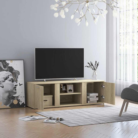 TV Cabinet Sonoma Oak 120x34x37 cm Engineered Wood 801164