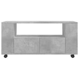 TV Cabinet Concrete Grey 102x34.5x43 cm Engineered Wood 833746