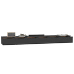 Wall Cabinets 2 pcs Black 102x30x20 cm Engineered Wood 3115901