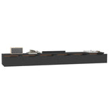 Wall Cabinets 2 pcs Black 102x30x20 cm Engineered Wood 3115901