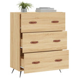 Chest of Drawers Sonoma Oak 69.5x34x90 cm Engineered Wood 827823