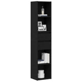 Book Cabinet Black Oak 36 x 30 x 171 cm Engineered Wood 862499