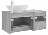 Bathroom Furniture Set 2 pcs Grey Sonoma Engineered Wood 3403917