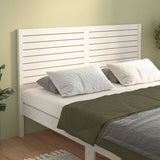 Bed Headboard White 126x4x100 cm Solid Wood Pine 819011
