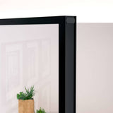 Interior Door Black 102x201.5 cm Tempered Glass&Aluminium 153665