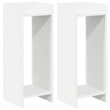 Plant Stand 2 pcs White 30 x 30 x 80 cm Engineered Wood 899579