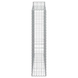 Arched Gabion Baskets 7 pcs 200x30x140/160 cm Galvanised Iron 3145477