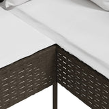 Couch Sofa Brown and Cream White 318586